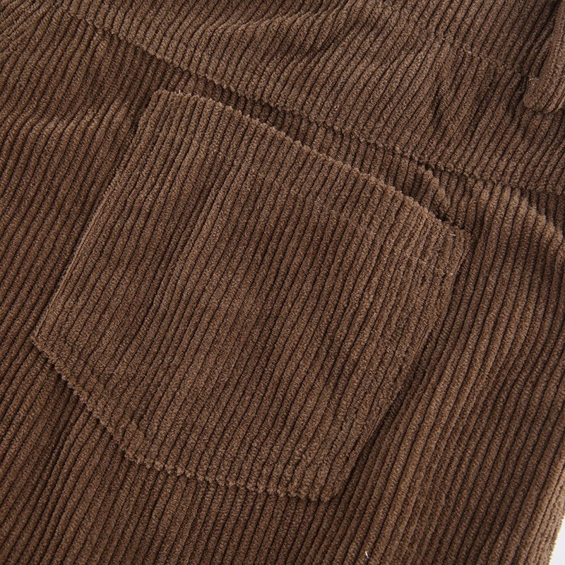 Y2K Corduroy Caramel Brown Colored Low Waisted Sexy | Etsy