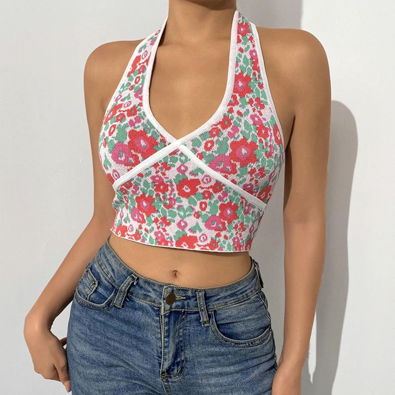 y2k halter tops