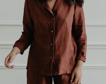 Long sleeve pyjama set NIGHTLY. Loungewear set women