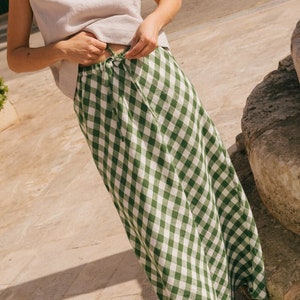 Linen slip skirt CIARA. Linen skirt for women