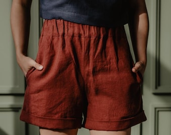 Linen shorts MIA. Linen clothing for women