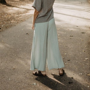 Wide linen pants ISABELLA