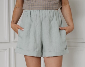 Linen shorts MIA. Linen clothing for women