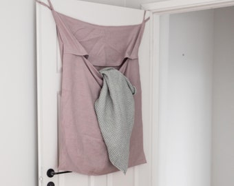 Linen Laundry bag. Hanging Linen Bag