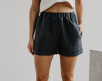 Linen shorts MIA. Lavender linen shorts