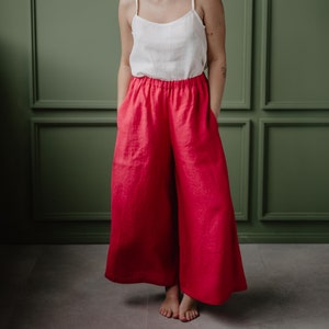 Wide linen pants ISABELLA