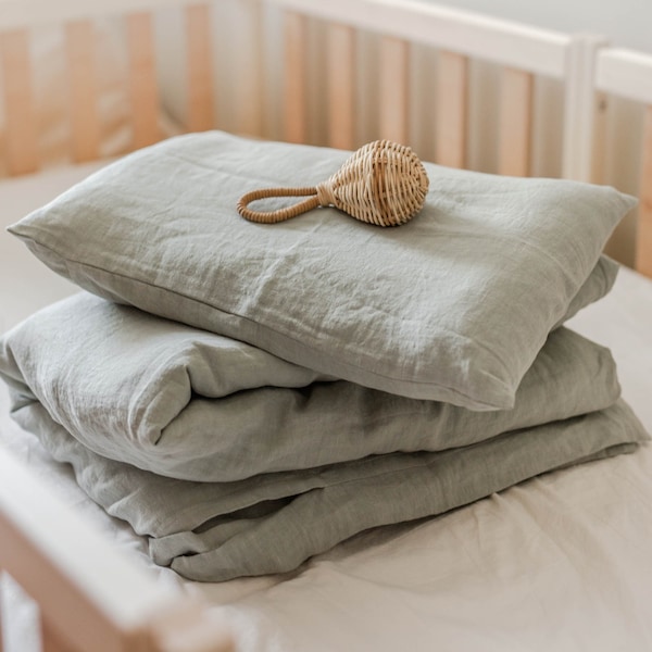 Linen Baby Bedding Etsy