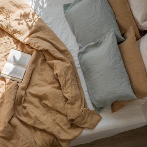 Linen pillowcase. Custom size linen pillow cover. image 6