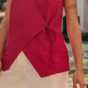Blanca Linen Top main image 0