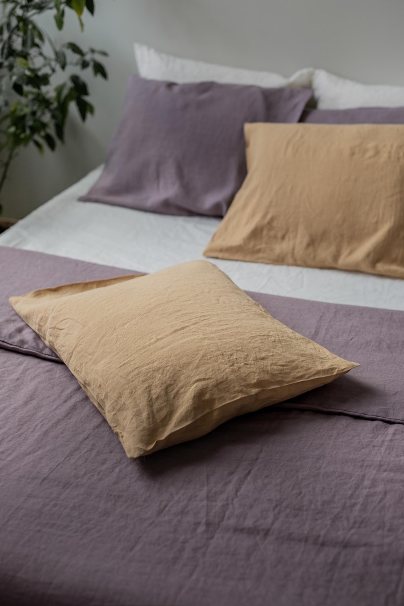 Linen pillowcase. Custom size linen pillow cover. image 5