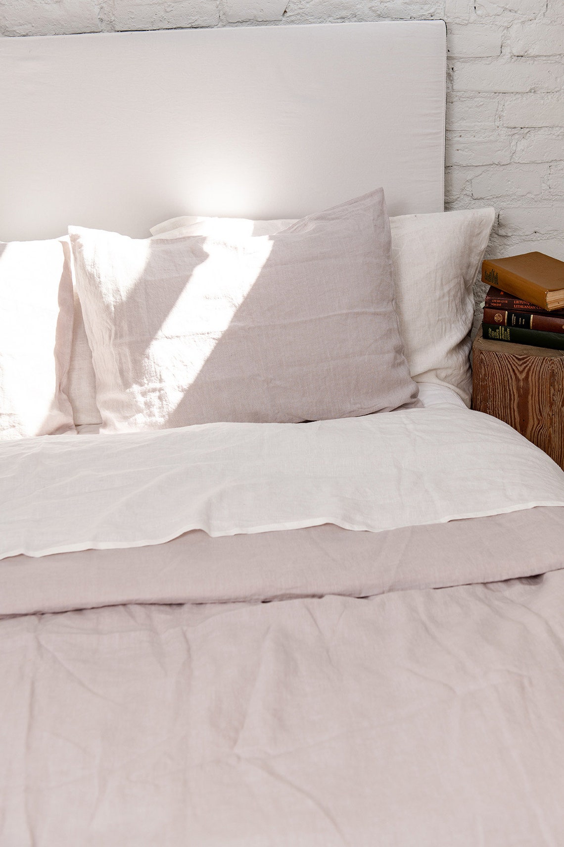 Linen Duvet Cover in Cream. Linen Bedding. Bedding Set Queen. Etsy