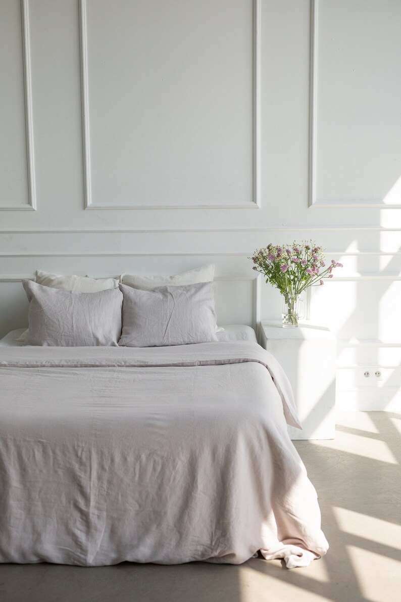 Linen Duvet Cover in Cream. Linen Bedding. Bedding Set Queen. Etsy