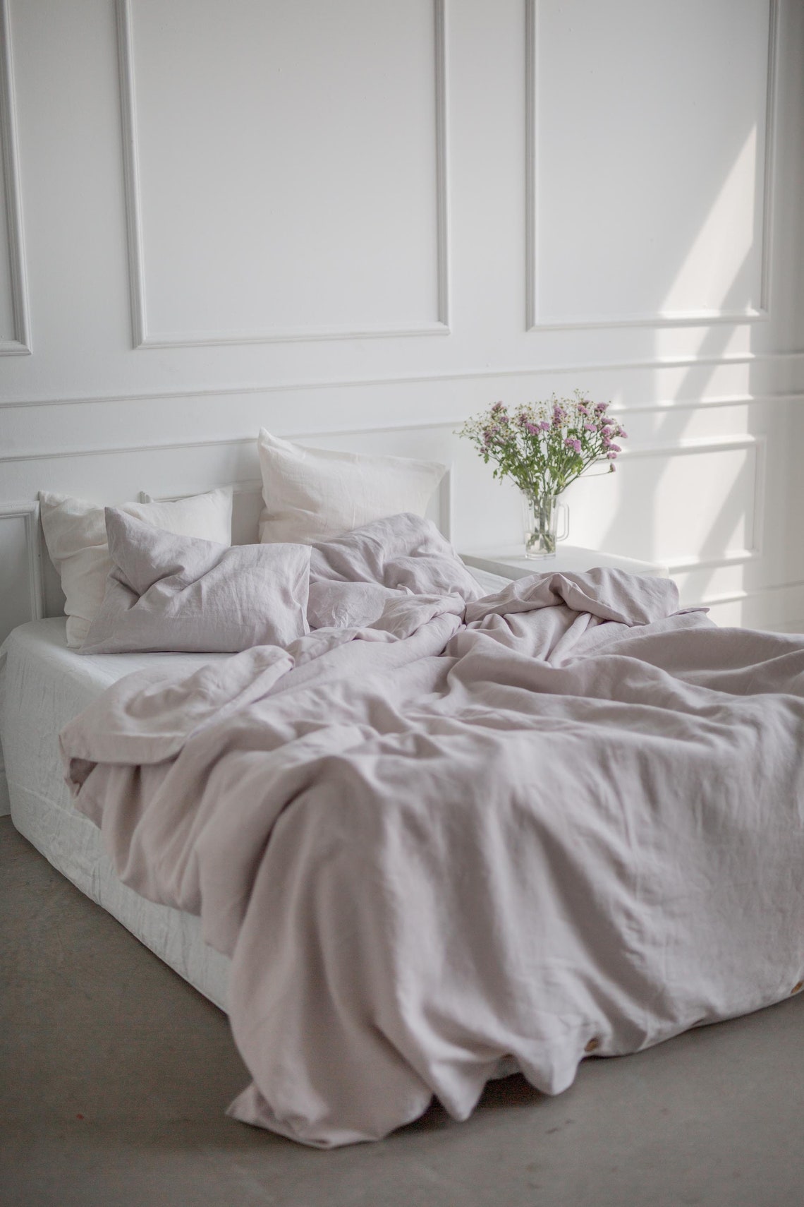 Linen Duvet Cover in Cream. Linen Bedding. Bedding Set Queen. Etsy