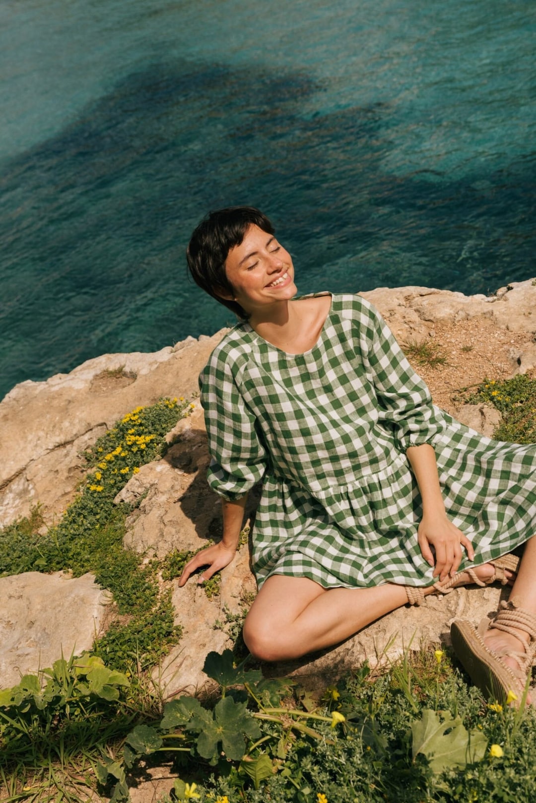 SOFIA MIDI LINEN SHIRT