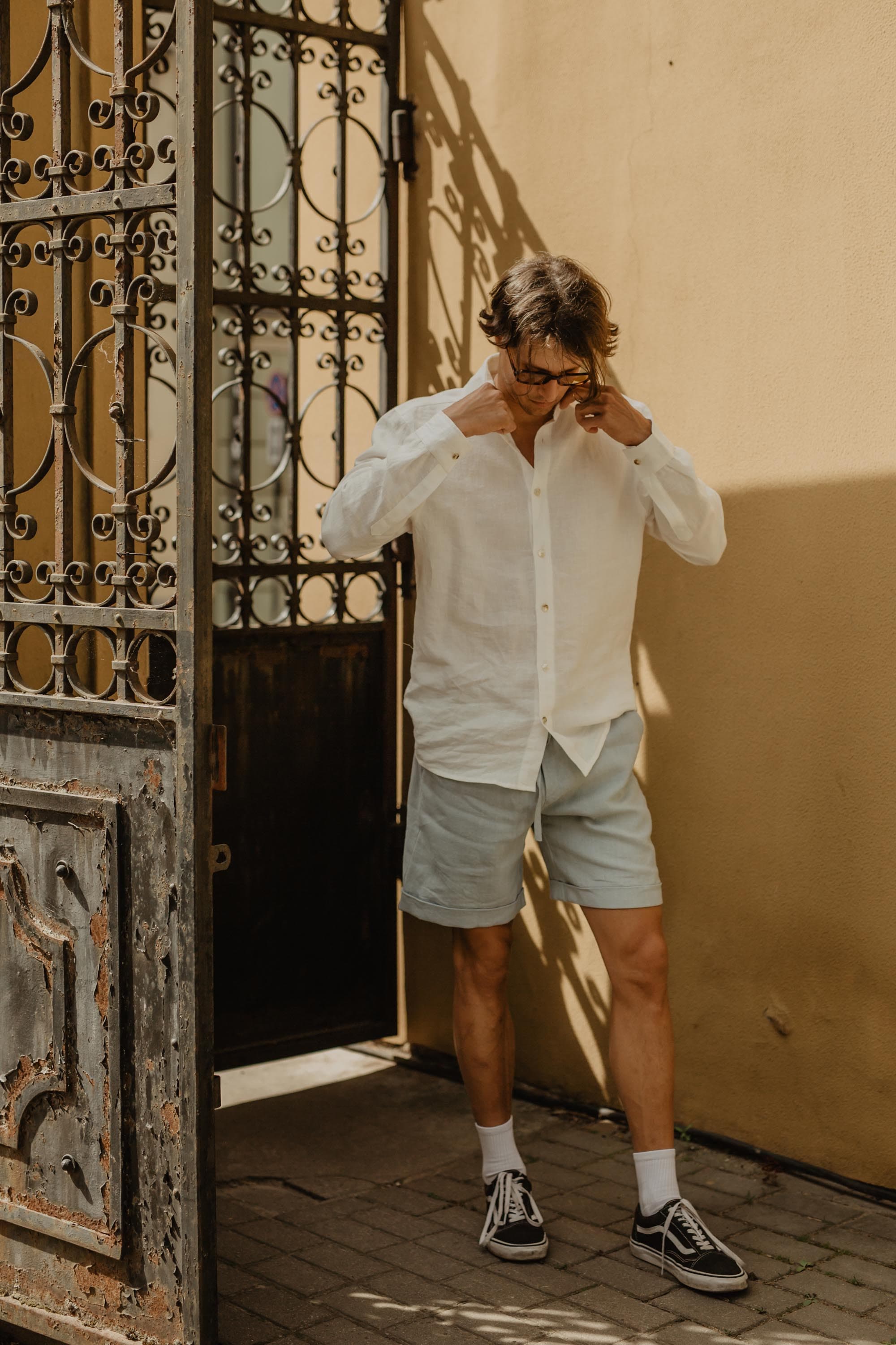 Classic Linen Shirt for Men HECTOR. Men's Linen Summer Shirt