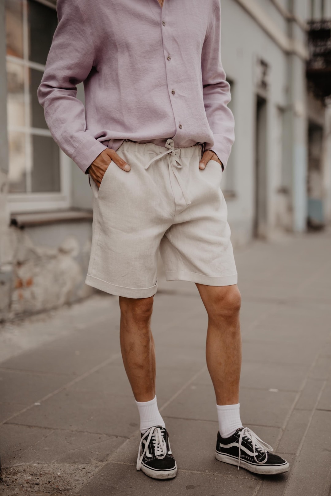 Mens Linen Short