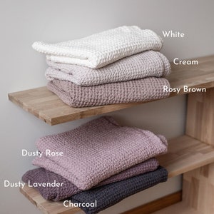 Waffle Linen Towel. Various Colors Waffle Linen Bath Towel. - Etsy