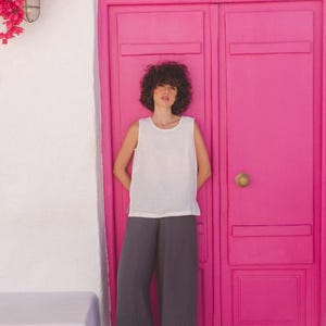 Wide linen pants ISABELLA