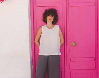 Wide linen pants ISABELLA