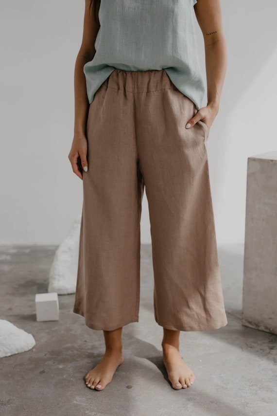 TOKYO Linen Pants. Japanese Style Linen Pants. Linen Pants