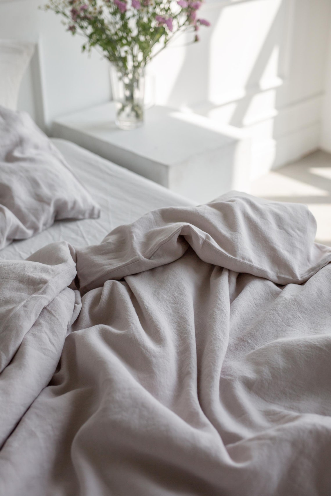 Linen Duvet Cover in Cream. Linen Bedding. Bedding Set Queen. Etsy