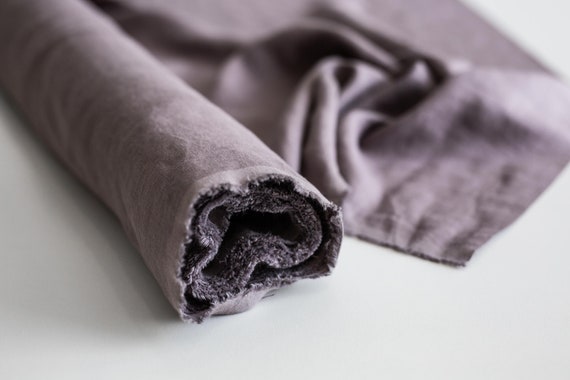 95 / 240 Cm Dusty Lavender Linen Fabric Wide Pure Softened Linen Fabric for  Sewing Clothes Bedding Tablecloth Curtains 