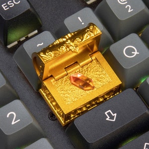 PirateTreasure Chest badge drum keyboard keycaps metal cherry mx TAB keycap gift