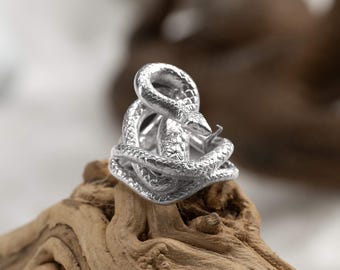 Snake fine silver handmade keycap mechanical keyboard