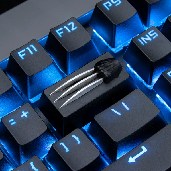 Wolverine paw backspace 2x 2u keycaps cherry mx movie key cap mechanical keyboard