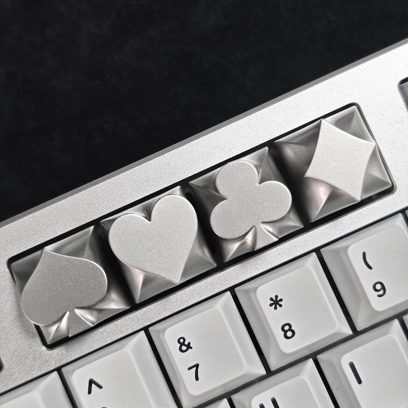 Metal Artisan Keycap Playing Cards Poker Suit, Mechanical Keyboard ...