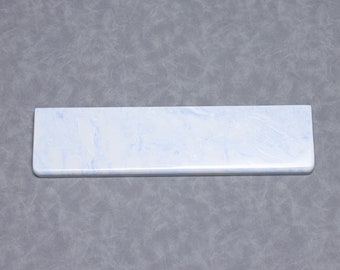 Wit en blauw kwarts polssteun ambachtelijk steen 60 75 80 toetsenbord