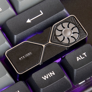 RTX3080 4090 GPU metal 2.75U 2.75X keycap cherry mx right shift keycaps mechanical keyboard gift