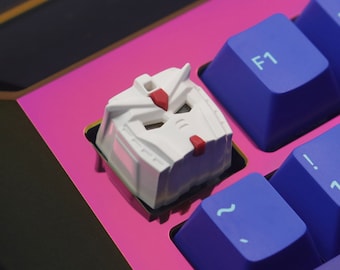 RX78 metalen keycap cherry mx wit oplichtend toetsenbord