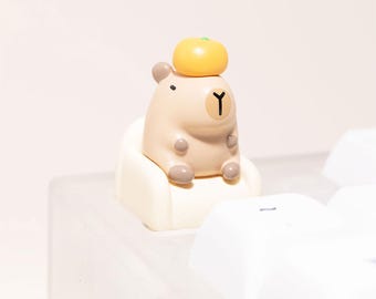 Capybara-stoeltje toetskapje hars geel kersen mx mechanisch toetsenbord