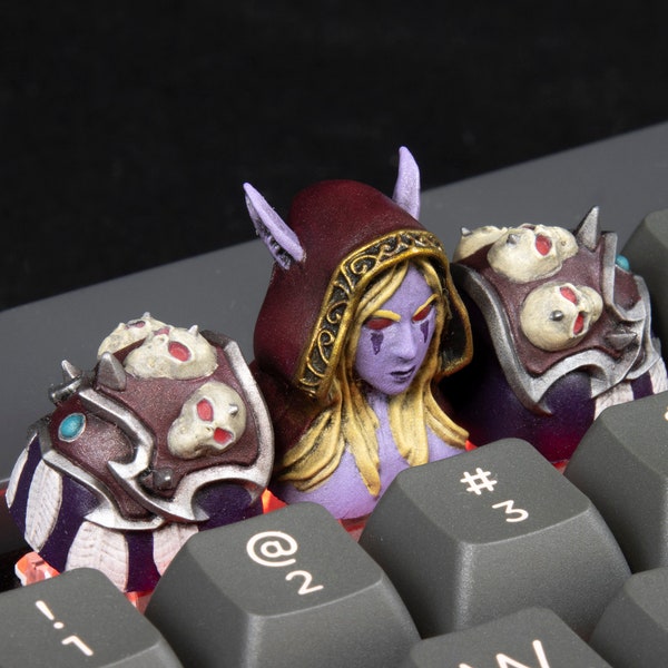 Sylvanas Windrunner artisankeycaps cherry mx keycap hars gaming handgemaakt mechanisch toetsenbord