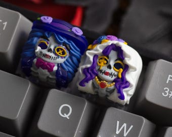 Halloween Zombie Resin Cherry MX Keycap: Festival Mechanical Keyboard Gift