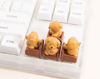 Resin keycap hondenstoeltje: mechanisch Cherry MX-toetsenbord