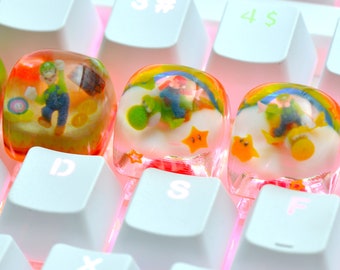Mario Luigi Resin Schlüsselkappe Cherry mx artisan Keycaps Gaming mechanische Tastatur