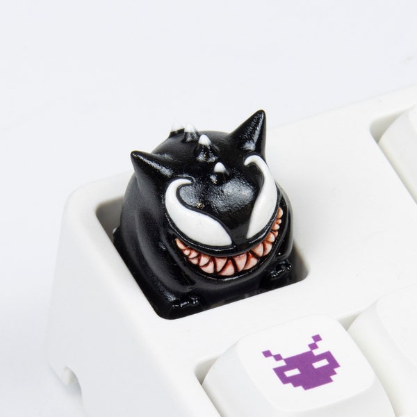 Gengar Venom black keyboard cherry mx keycap resin mechanical keyboard keycaps