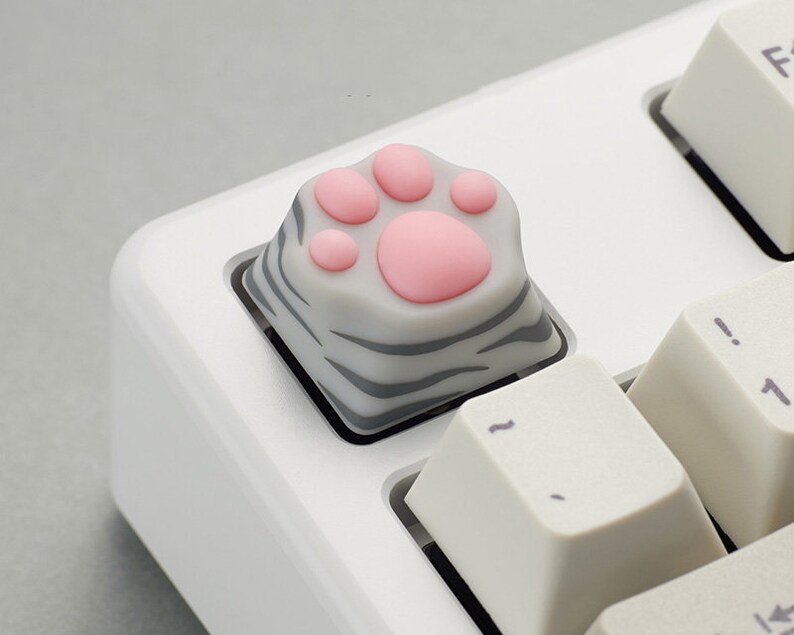 Cat paw lovely keycaps cherry mx animal ABS silica gel keycap Etsy