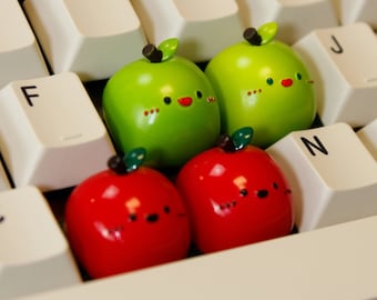 Kawaii keycap red greeb cute keycap cherry mx