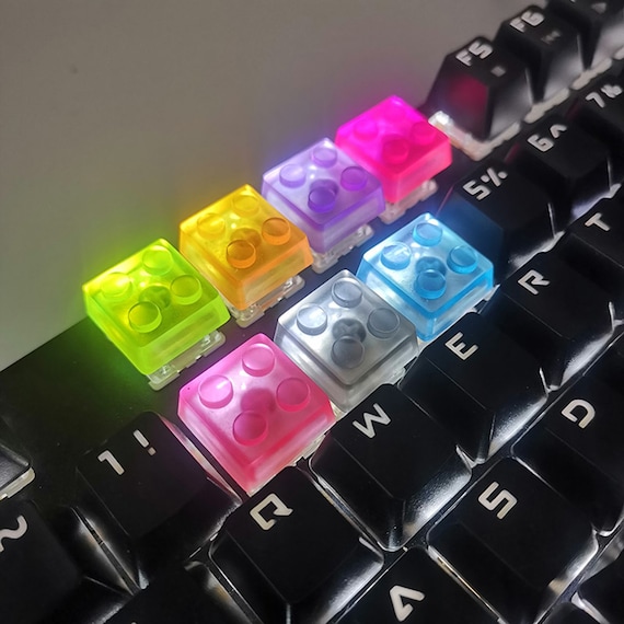 キミガシネ レコ　アクキーセット Lego Base Keycap Resin Artisan Key Cap Low Profile Keyboard - Etsy
