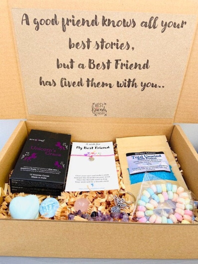 Best Friend Gift Box Other quotes available A box full of Etsy
