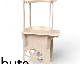 Collapsible Wedding Sweet Cart, Plywood Candy Bar by Bute Design