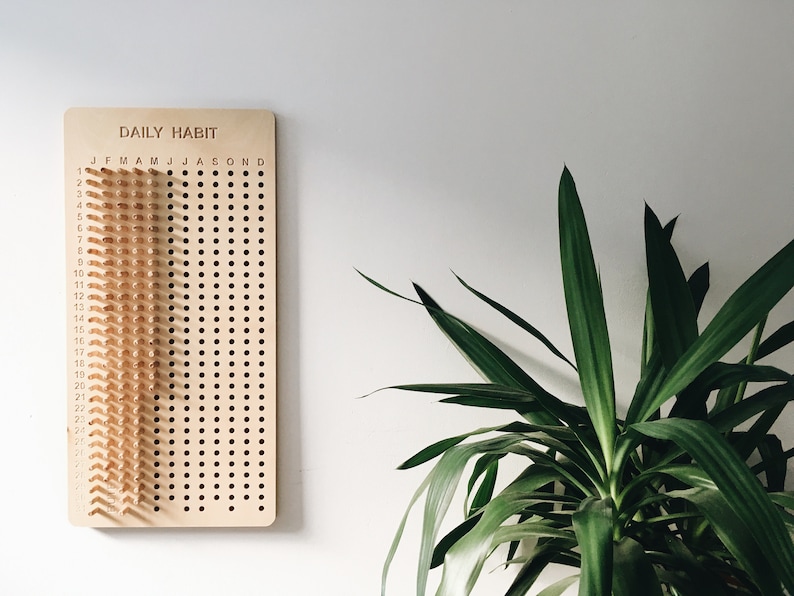 Daily Habit Board Habit Tracker Bute Design
