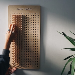 Daily Habit Board Habit Tracker Bute Design