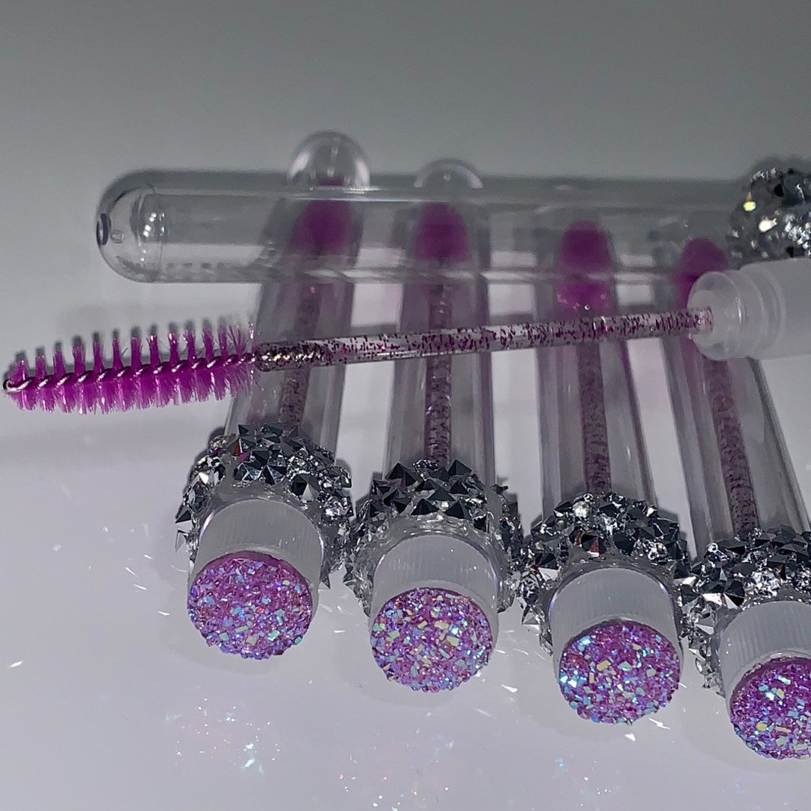 20 X Purple Handmade Reusable Eyelash Wand/spoolie Etsy