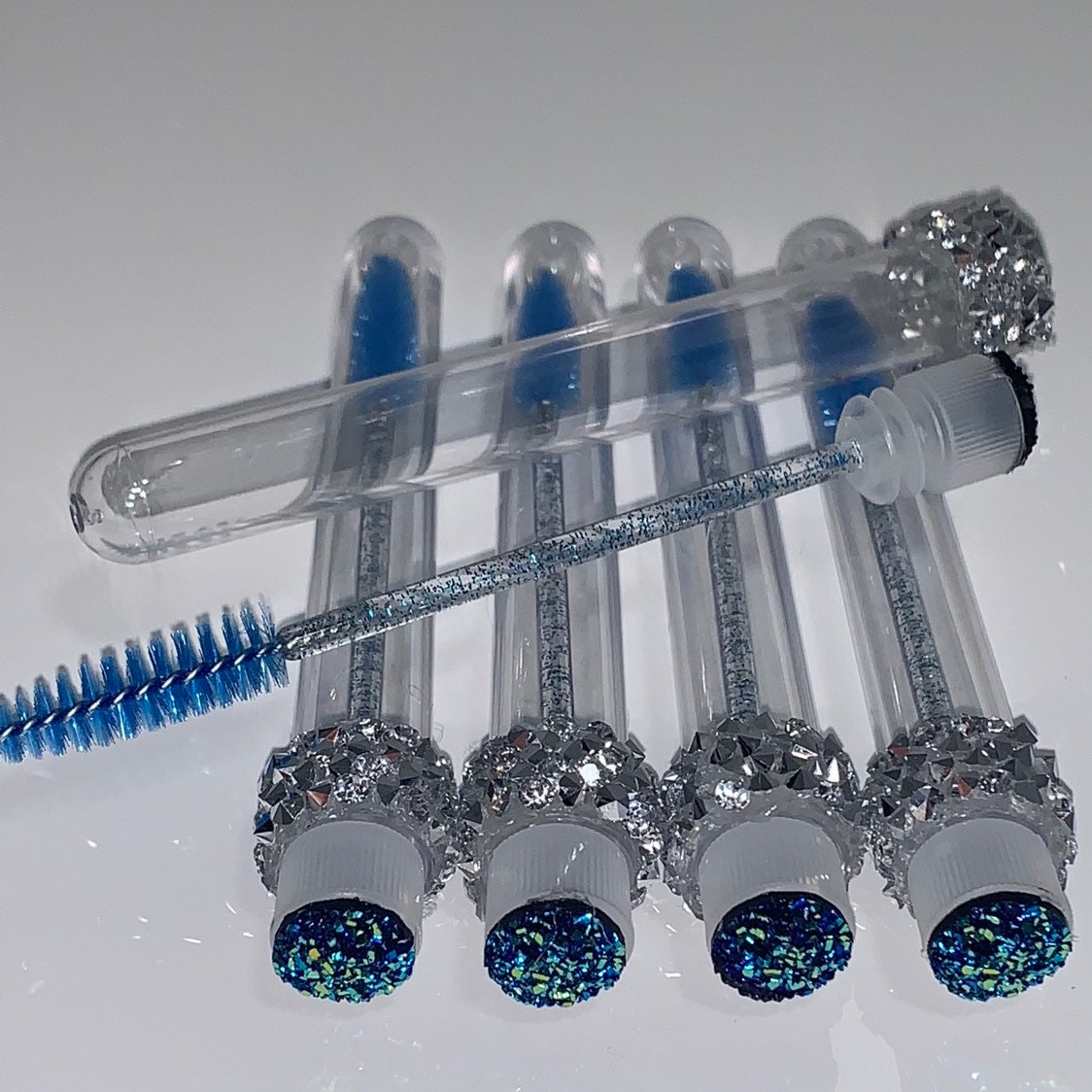 20 X Blue Handmade Reusable Eyelash Wand/spoolie Etsy