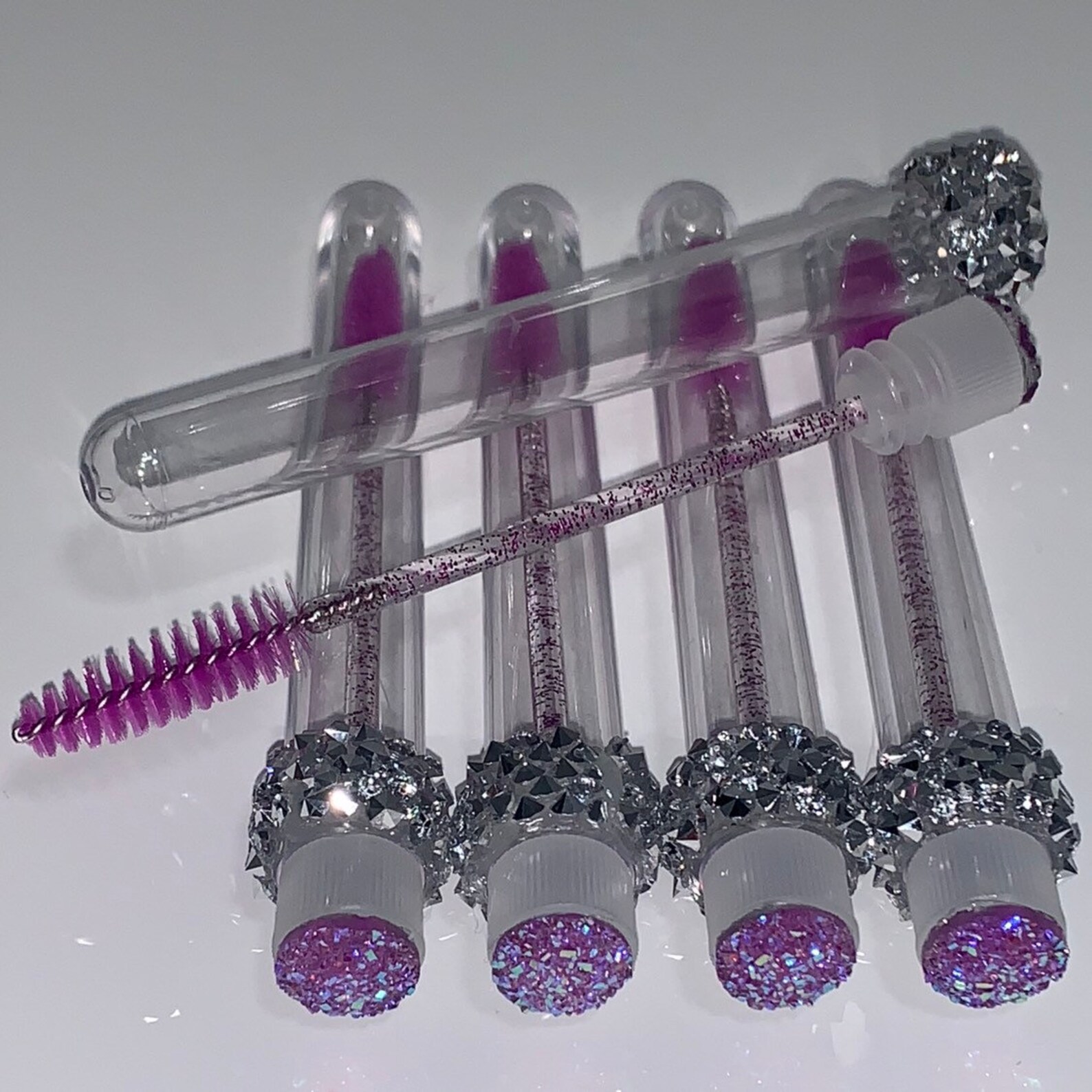 20 X Purple Handmade Reusable Eyelash Wand/spoolie Etsy