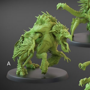 Fallen Creature Squad - Ugly Beast Monsters - Evil Abominations  - 28mm Miniatures for Tabletop Gaming (DnD, D&D) by Clay Beast Creation